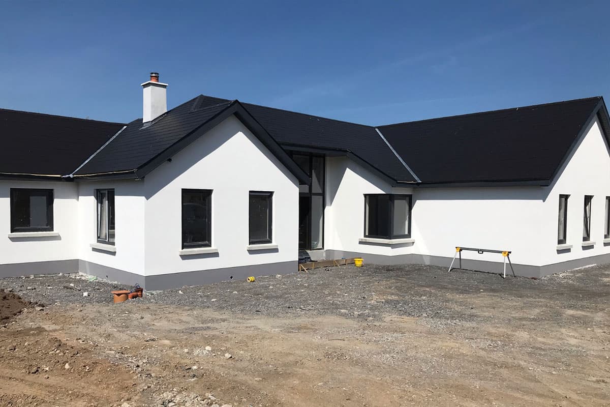 Completed home rendering and roof by Rebel Exterior Care in Cork